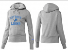 Women Detroit Lions Logo Pullover Hoodie-026