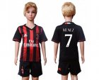 AC Milan #7 Menez Home Kid Soccer Club Jersey