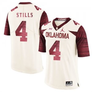 Oklahoma Sooners #4 Kenny Stills White 47 Game Winning Streak College Football Jersey