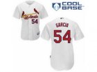 mlb St. Louis Cardinals #54 Jaime Garcia white jerseys