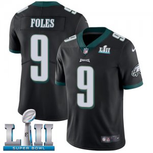 Youth Nike Eagles #9 Nick Foles Black 2018 Super Bowl LII Vapor Untouchable Player Limited Jersey