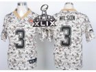 2015 Super Bowl XLIX Nike jerseys seattle seahawks #3 wilson camo[2013 new Elite]