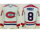 NHL Montreal Canadiens #8 Brandon Prust White jerseys