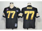 NFL Jerseys New Orleans Saints #77 Roaf Black M&N Hall of Fame 2012