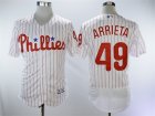 Philadelphia Phillies #49 Jake Arrieta White Flexbase Jersey