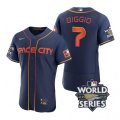 Astros #7 Craig Biggio Navy Nike 2022 World Series City Connect Flexbase Jersey