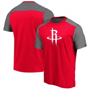 Houston Rockets Fanatics Branded Iconic Blocked T-Shirt Red