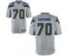 Men's Nike Seattle Seahawks #70 Rees Odhiambo Game Grey Alternate NFL Jersey