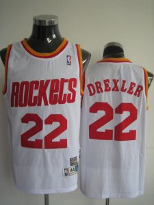 nba houston rockets #22 drexler Swingman white