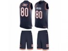 Mens Nike Chicago Bears #80 Victor Cruz Limited Navy Blue Tank Top Suit NFL Jersey