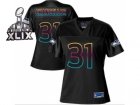 2015 Super Bowl XLIX Nike women jerseys seattle seahawks #31 kam chancellor black[nike fashion]