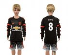 Manchester United #8 Mata SEC Away Long Sleeves Kid Soccer Club Jersey