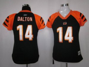 women nfl cincinnati bengals #14 dalton field flirt fashion black