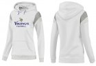 Women Minnesota Vikings Logo Pullover Hoodie-001