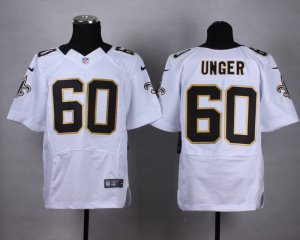 Nike New Orleans Saints #60 Unger white jerseys(Elite)