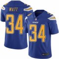 Youth Nike San Diego Chargers #34 Derek Watt Limited Electric Blue Rush NFL Jersey