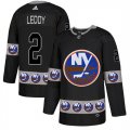 Islanders #2 Nick Leddy Black Team Logos Fashion Adidas Jersey