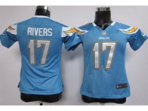 Nike Women San Diego Chargers #17 Philip Rivers Lt.Blue Jerseys