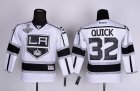 youth nhl los angeles kings #32 quick white