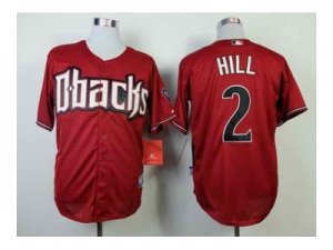 mlb jerseys arizona diamondbacks #2 hill red[2014 new][hill]