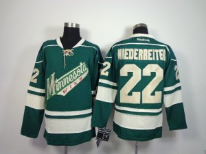 NHL Minnesota Wilds #22 miederreiter green jerseys