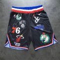 Supreme x Nike x NBA Logos Black Stitched Basketball Shorts