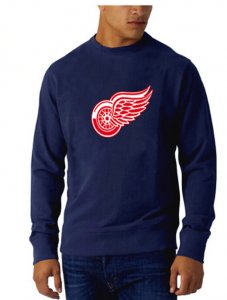 NHL Detroit Red Wings Round collar Dark blue jerseys