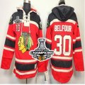 nhl jerseys chicago blackhawks #30 belfour red[pullover hooded sweatshirt][2013 Stanley cup champions]