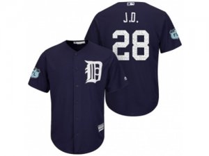 Mens Detroit Tigers #28 J.D. Martinez 2017 Spring Training Cool Base Stitched MLB Jersey