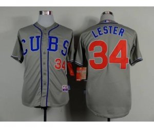 mlb jerseys chicago cubs #34 lester grey[lester]