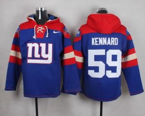 Nike New York Giants #59 Devon Kennard Royal Blue Player Pullover NFL Hoodie