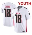 Youth Atlanta Falcons #18 Kirk Cousins White Vapor Untouchable Limited Stitched