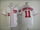 mlb jerseys washington nationals #11 zimmerman white