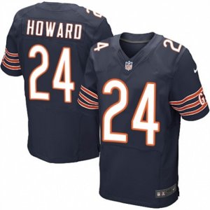 Men\'s Nike Chicago Bears #24 Jordan Howard Elite Navy Blue Team Color NFL Jersey