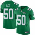 Mens Nike New York Jets #50 Darron Lee Limited Green Rush NFL Jersey