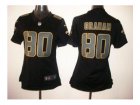 Nike women jerseys new orleans saints #80 graham black[impact limited]