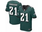 Mens Nike Philadelphia Eagles #21 Patrick Robinson Elite Midnight Green Team Color NFL Jersey