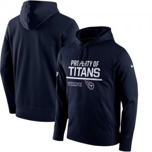 Men\'s Tennessee Titans Nike Navy Circuit Property Of Performance Pullover Hoodie