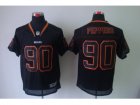 Nike NFL Chicago Bears #90 Julius Peppers Lights Out Black Elite Jerseys