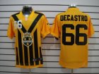 Nike Pittsburgh Steelers #66 DeCastro Yellow Colors 1933s Throwback Elite Jerseys