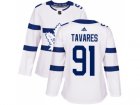 Women Adidas Toronto Maple Leafs #91 John Tavares White Authentic 2018 Stadium Series Stitched NHL Jersey