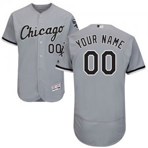 White Sox Grey Flexbase Men Customized Jersey