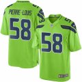 Youth Nike Seattle Seahawks #58 Kevin Pierre-Louis Limited Green Rush NFL Jersey