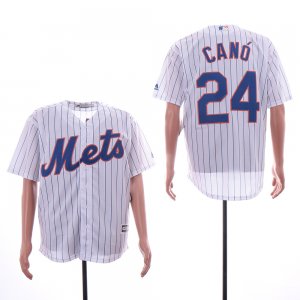 Mets #24 Robinson Cano White Cool Base Jersey