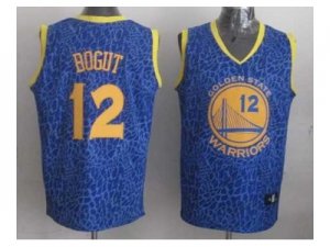 nba golden state warriors #12 bogut blue leopard print[2014 new]