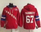 Women Montreal Canadiens #67 Max Pacioretty Red Old Time Heidi NHL Hoodie
