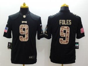 Nike Philadelphia Eagles #9 Nick Foles Black Salute to Service Jerseys(Limited)