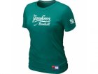 Women New York Yankees Nike L.Green Short Sleeve Practice T-Shirt
