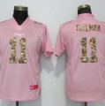 Nike Patriots #11 Julian Edelman Pink Camo Fashion Women
