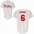 mlb philadelphia phillies #6 howard white(red strip)